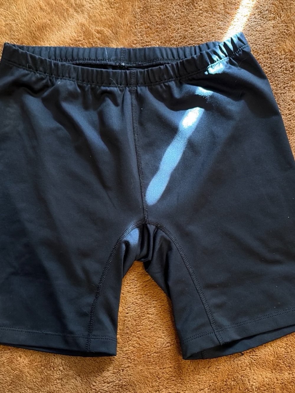 Black Athletic Bike Shorts
